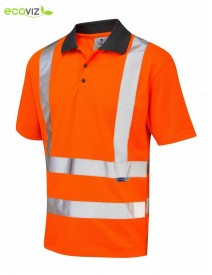 Leo Rockham P02-O Coolviz Polo Shirt Orange   